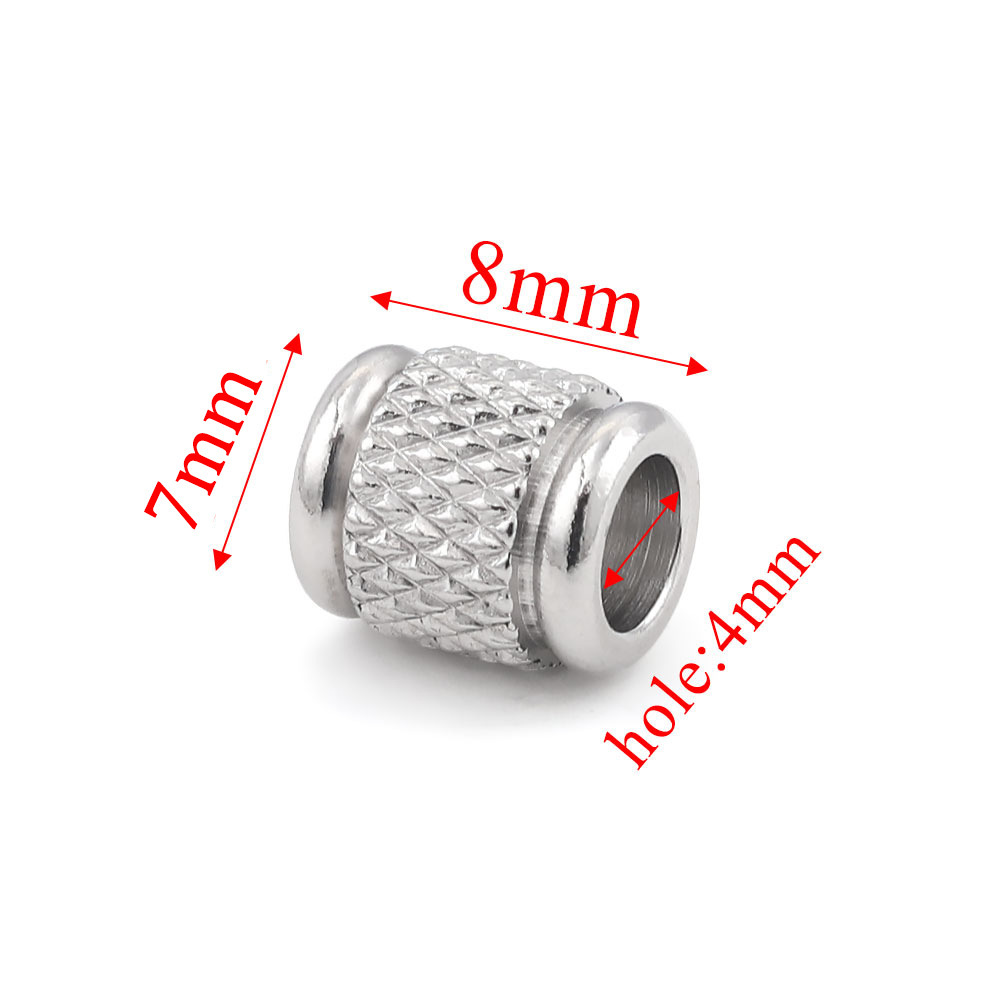 Round edge 7x8x4 mesh pattern - silver [ 1.24g]