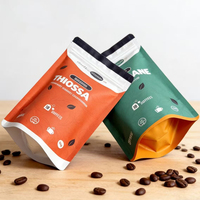 Sachets d'emballage refermables personnalisés de qualité alimentaire pour café en grains et poudre de thé