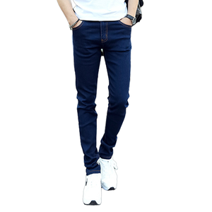 Jeans skinny élastiques de haute qualité pour hommes Simple Designer décontracté mode pantalon respirant doux Denim crayon léger pour l'été - Product Image 2
