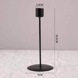 Candelabro de metal negro, candelabro alto de hierro, centro de mesa, portavelas para bodas, fiestas y decoración del hogar. - Product Image 6