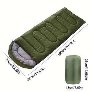 Sac de couchage enveloppant pour l'extérieur, printemps automne, pour adultes, hommes et femmes, rembourré, chaud, portable, camping - Product Image 2