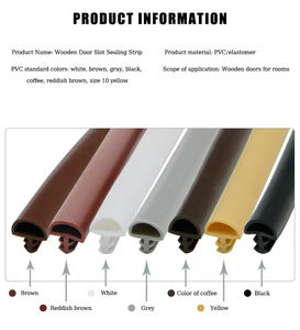 אטם דלת עץ איכותי - PVC/אלסטומר רב צבעוני, אטימה הדוקה, אטום לאבק לחדרים נקיים - Product Image 4