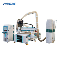 Machine de gravure CNC à commande numérique 1325 4x8 ATC pour le bois, avec broche refroidie par air, changeur d'outils à disque et table de travail personnalisée – Meilleures ventes