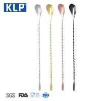 KLP – cuillère de bar en métal à long manche de 30cm, accessoire de bar à gouttes d'eau