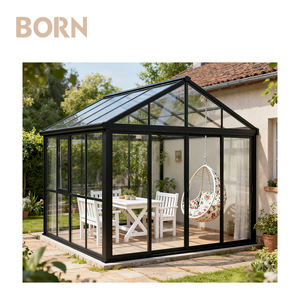 Ad alta resistenza resistente al vento in alluminio Sunroom <span class=keywords><strong>giardino</strong></span> casa Mini serra per vivaio - Product Image 2