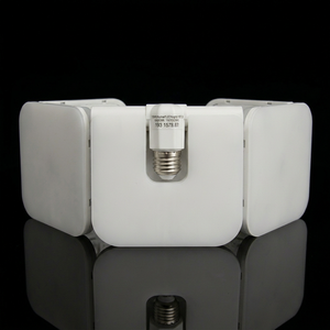 โคมไฟ LED แบบพับได้ ตัวพลาสติกสีขาว ฐาน E27 แสงวอร์มไวท์ 3500K ดีไซน์มินิมอล แสงในร่มแบบพกพา Ra80 50000 ชั่วโมง - Product Image 1