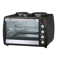 Mini-four à convection en métal 48L avec 2 plaques chauffantes multifonctionnel pour la cuisson, prise US, compatible avec la langue néerlandaise, pour usage domestique