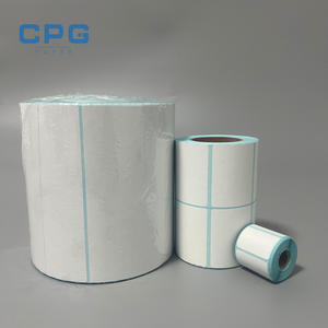 Papier d'étiquette thermique vierge personnalisé de haute qualité, imperméable et résistant à l'huile pour imprimante à codes-barres - Product Image 1