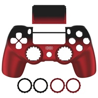 Coque avant personnalisée pour manette Slim Pro, en plastique ABS, couleur rouge ombre, pour Ghost Redesigned DIY Faceplate Housing.