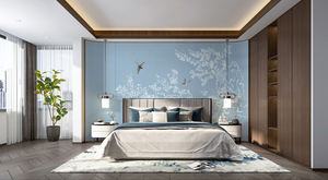 Panneau mural brodé oiseaux et fleurs, en soie faite à la main, art traditionnel chinois, décoration murale moderne pour la maison - Product Image 5