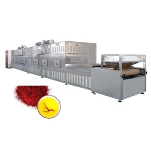 Equipo secador de nuez moscada tipo túnel horno continuo Industrial hibisco azafrán flor microondas secado máquina de esterilización - Product Image 2