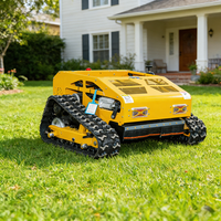 Livraison Gratuite Tondeuse à Gazon Robotisée Intelligente Sans Fil à Chenilles avec GPS et Largeur de Coupe de 1000 mm