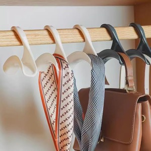 Seamless Bag <b>Hooks</b> Japanese Style Arched Rack For Bags Jewelry Hat Scarf Storage White Gray Black PP Material 10-15kg Load - Product Image 2