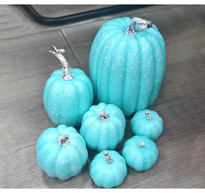 Pequeñas Calabazas de Espuma Realistas para Decoración del Hogar, Halloween, Acción de Gracias, Bodas, Mesa Interior, Cosecha de Otoño, Vegetales Artificiales - Product Image 5