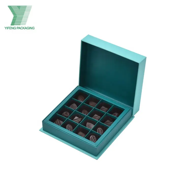 カスタムカラー印刷9個キャンディーボンボンチョコレート紙箱高級クリスマスプロモーションスイーツギフト用