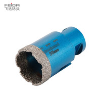Brocas de Diamante para Perforación de Porcelana, Cerámica y Mármol, de Alta Calidad, con Recubrimiento al Vacío, Marca FEIDA