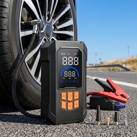 Pompa Ban Digital ABS Isi Ulang untuk Mobil dengan Layar 2.4" 150psi Anti Percikan Arus Puncak Jump Starter untuk Sepeda Motor/SUV