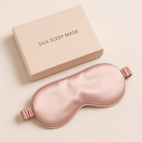 Masque pour les yeux en soie de mûrier 100% naturelle, confortable et élégant, pour l'été et l'hiver