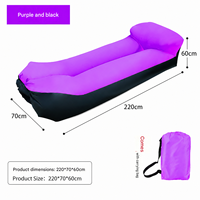 Fauteuil gonflable ergonomique premium à gonflage rapide avec sac de rangement pour le camping familial