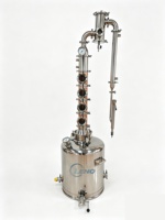 Acier inoxydable 200L Moonshine avec thermomètre Spiritueux vapeur Distillation Chaudière Alcool tranquille gin Distillerie