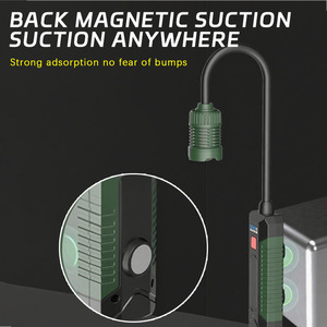 Lampe de travail multifonctionnelle à aspiration magnétique LED COB rechargeable portable avec crochet et charge rapide Type C - Product Image 2