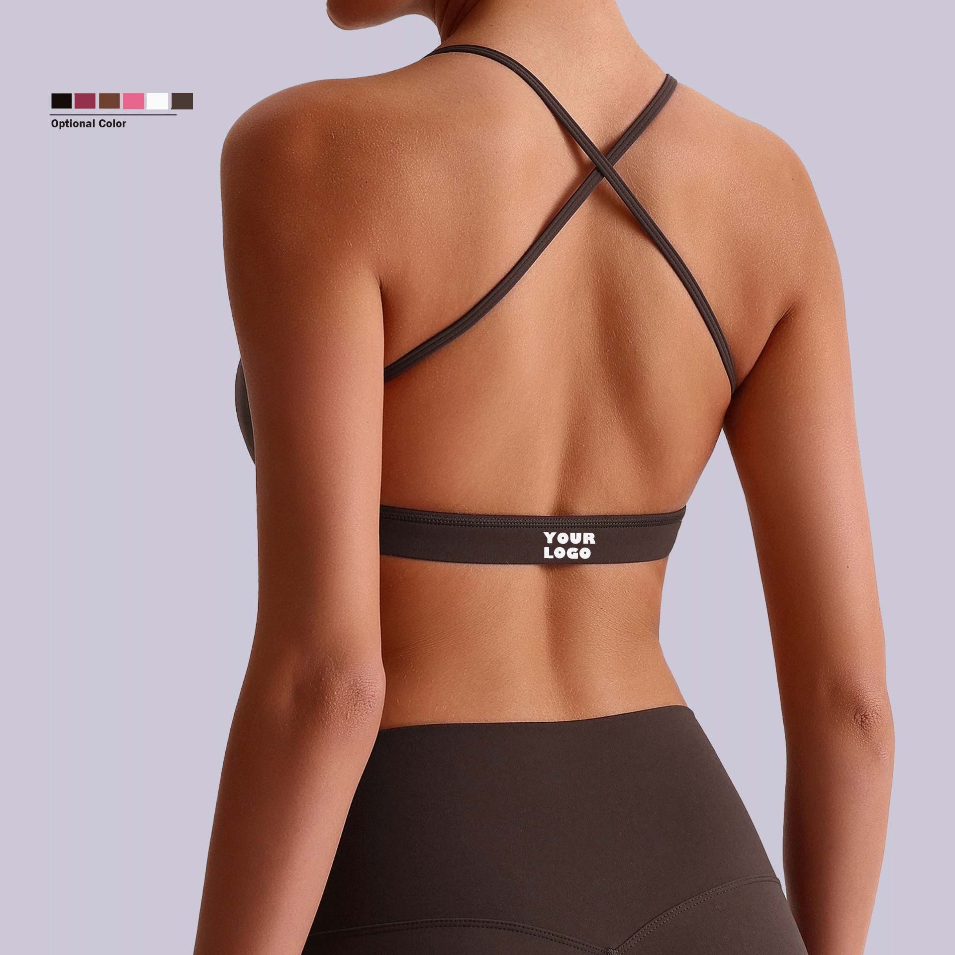 Women Back Cross Beauty Back Workout Gym Top With Chest Pads Sport Bra Quick Drying Soft Small Sling Running Yoga Bra for Female