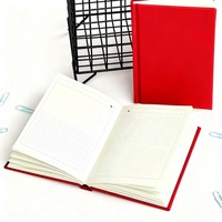 Buku Harian Bersampul Keras Hijau Solid Elegan dengan Lembaran Dalam Berbingkai Garis, Notebook Portabel untuk Pertemuan Bisnis