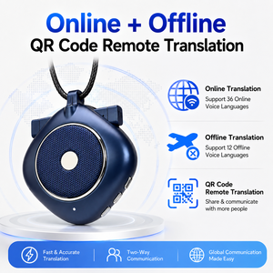 อุปกรณ์แปลภาษา AI แบบ OEM รองรับ 130 ภาษา <span class=keywords><strong>แปล</strong></span>เสียงแบบเรียลไทม์ <span class=keywords><strong>แปล</strong></span>ภาษาออนไลน์และออฟไลน์ เครื่องแปลภาษาพกพา - Product Image 1