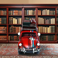 Modèle de voiture vintage en métal moulé sous pression 1:18, artisanat en fer antique, décoration pour la maison, bar, pub, cadeau pour collection européenne