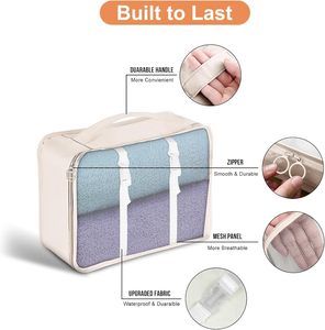 Ensemble de 8 cubes de rangement pour bagages de voyage, prix de gros, ensemble de cubes de rangement pour voyage - Product Image 3