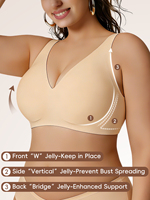 LYNMISS Soutien-gorge sans couture grande taille pour femme, sans armatures, maintien complet, minimiseur, lingerie, bralette unie, bonnet 3/4, anti-affaissement, bonnets profonds
