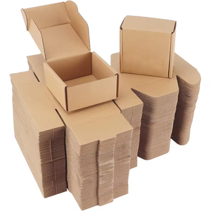 Boîtes d'emballage en carton ondulé pliables et recyclables à faible MOQ, pour expédition et déménagement, avec fermeture magnétique - Product Image 1