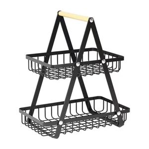 Multi-Layer Metal Fruit Tray Rack for Home Desktop Kitchen Countertop Living Room Snack Fruit <b>Display</b> Standing <b>Basket</b> Storage - Product Image 6