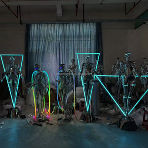 Cyberpunk Hajime <span class=keywords><strong>sorayama</strong></span> 6.67ฟุตประติมากรรมแสงเซ็กซี่หุ่นยนต์ RGB ไฟพื้นเครื่องประดับประติมากรรมสำหรับตกแต่งวิลล่าคลับ2025 - Product Image 1