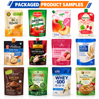 Machine automatique de remplissage, scellage et emballage pour sachets pré-fabriqués Mylar, Doypack et Doy Pack de soupe protéinée en poudre et sauce huître