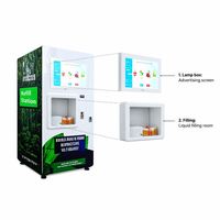 Distributeur d'alcool en libre-service par scan QR pour usine industrielle, distributeur automatique de vin et de bière à double compartiment
