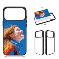 Coque de téléphone anti-choc pour iPhone 17 Pro Max Blanks Transparente Sublimation 2D TPU CellPhone Cover pour iPhone 16 Pro Max 15 Plus