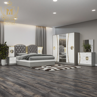 Grande Promotion Lit King Size Moderne 1,8m en Bois, Ensemble de Meubles de Chambre avec Rangement, Fonctions Massage et Design Personnalisable pour Chambre à Coucher