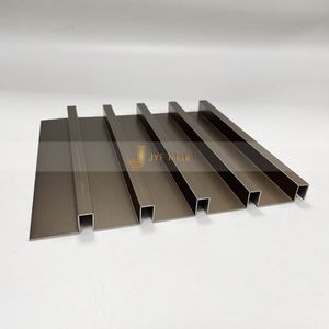 Bandes de finition décoratives en métal pour sols d'appartements - Bordure en acier inoxydable imperméable et durable - Product Image 1