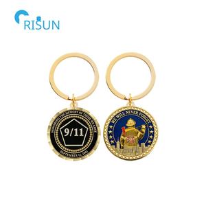 Porte-clés commémoratif personnalisé pour l'anniversaire du 11 septembre, Pentagon, WTC, Tours Jumelles, Ne jamais oublier - Product Image 2