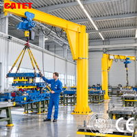 Grue à poutre fixe sur mesure de 1000 kg avec palan à chaîne pour levage de matériaux en atelier