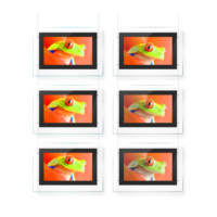 18.5 ''21.5'' haute luminosité fenêtre suspendue LCD affichage publicitaire multi-écran signalisation numérique pour vitrine de magasin de détail