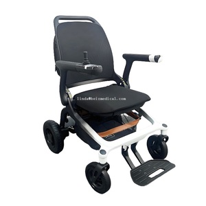 Silla de ruedas eléctrica con marco de fibra de carbono ligero plegable de 15,9 kg, mochila trasera extraíble no instalada, portátil en - Product Image 2