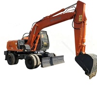 Excavator Hidrolik Mini Hitachi ZX130W 4 Roda Penggerak, Mesin Isuzu Bekas, Efisiensi Tinggi, Bucket 0.5m, Kemampuan Menaiki Lereng 70% (35)