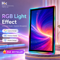 Nouvel écran tactile capacitif vertical Huitong Chuang de 32 pouces avec interfaces DVI USB, affichage LED RGB - Noir, garantie 1 an