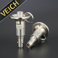 VEICH VCN125 Poussoir à bille fileté réglable en acier inoxydable, goupille de positionnement à dégagement rapide pour fixation d'outillage de machine