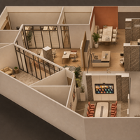 Service de conception de plans d'aménagement de mobilier de bureau pour centre de services de salon d'aéroport et cabinet médical