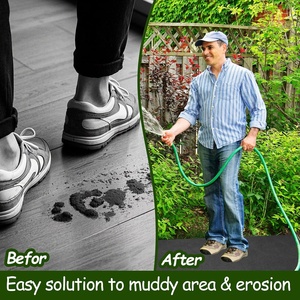 Tappeto in feltro nero per pacciamatura, rotolo riutilizzabile in tessuto non tessuto, per vialetti, perimetri, giardini e barriere antierba - Product Image 5