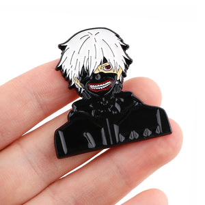 Broches de mode <span class=keywords><strong>Tokyo</strong></span> <span class=keywords><strong>Ghoul</strong></span>, bijoux en métal, artisanat, épingles DIY, badge en alliage, broche d'anime - Product Image 2