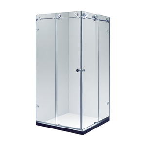 Puerta de ducha sin marco abierta deslizante Foshan, carcasa de vidrio en forma de L de 10mm <span class=keywords><strong>para</strong></span> hoteles, baños, baño impermeable, cuarto de Ducha - Product Image 2